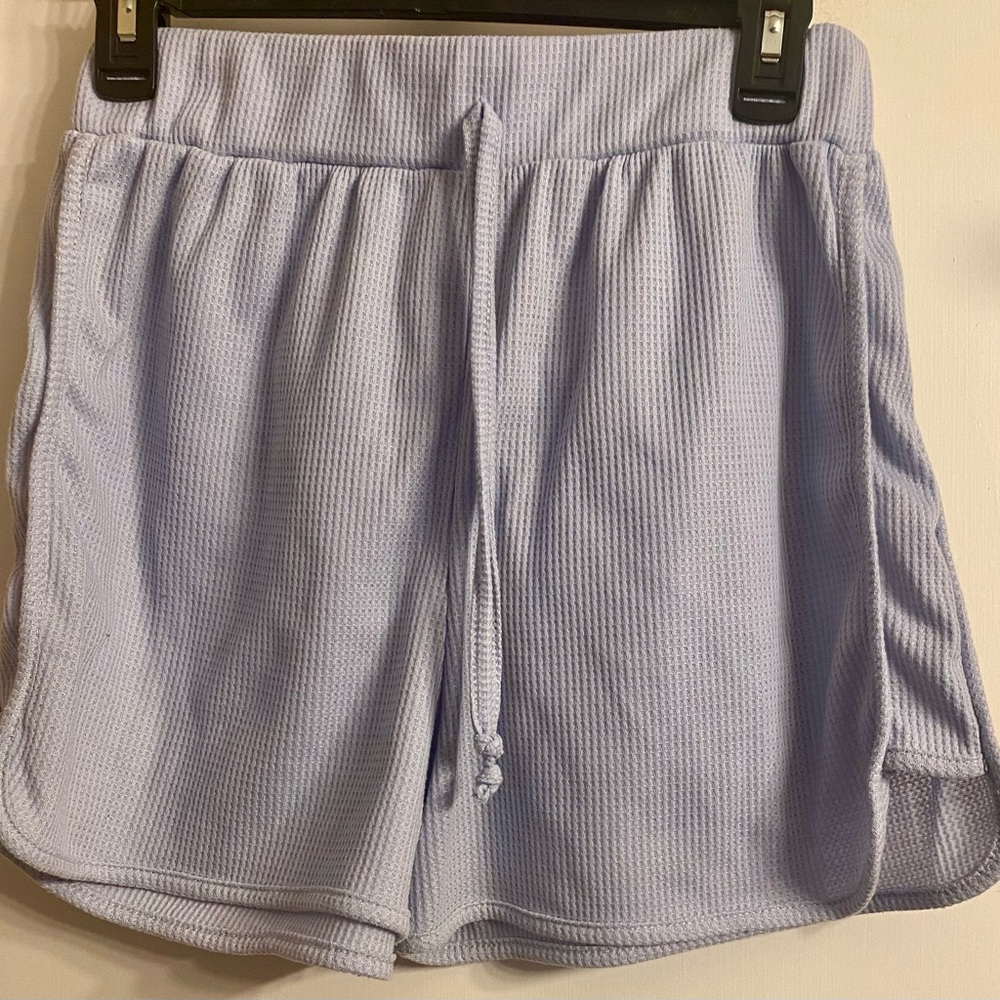 West Loop Women’s Knit athletic lounge pullon small baby blue Shorts.